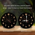 thumbnail image 2 of Elegant LED Wall Clock with Modern Design for Home 10-Inch Silent Wooden Wall Clock, Battery Operated (AA Batteries Not Included), Artistic Home Decor, 2 of 7