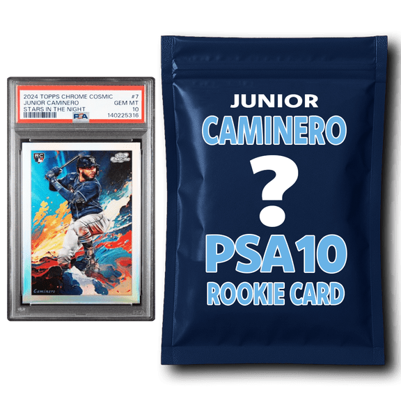 Junior Caminero PSA 10 Graded Rookie Baseball Card Mystery Pack