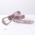 thumbnail image 3 of Rhinestone Women Belt Fashion Full Diamonds Versatile Waistband Clothing Accessories Luxury Senior Gothic Style Student bb Belt, 3 of 6