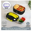 thumbnail image 2 of FORABEST Electric Lunch Box Food Heater Upgraded Portable Food Warmer with Power on/off Button 12V/24V,110V/220V, SS Container, Large utensils, Fast Heating for Car/Truck/Home/office and Camping., 2 of 10