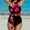 Red Monokini Swimsuits 24, variant on up to 60% off Gifts Usmixi Womens Monokini Swimsuits High Waist Tummy Control Cut-out One-Piece Bathing Suits Sleeveless Halter Striped Print Swimwear White M Up to 65% off