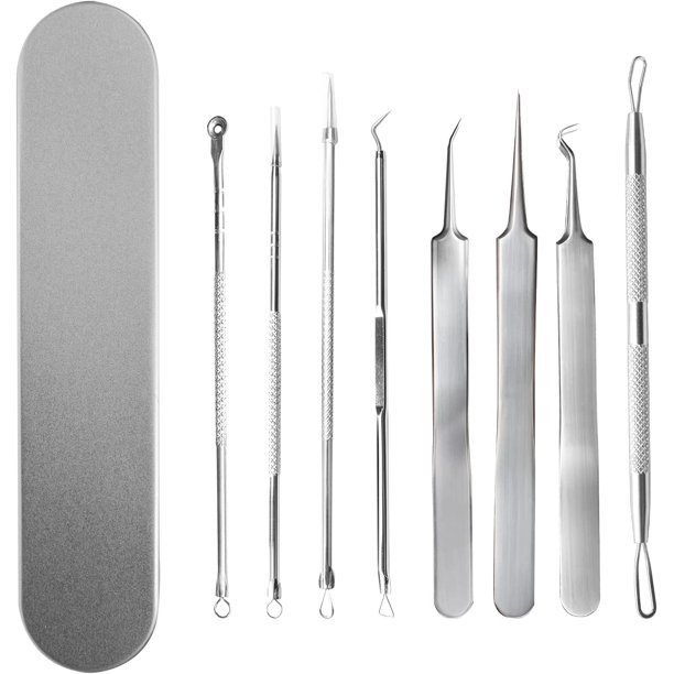 Blackhead Remover Tool Set Pimple Extractor Stainless Steel Pimple