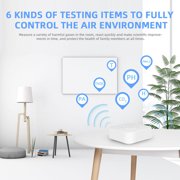 CO2 Meter Detector Tuya Zigbee Intelligent Air Housekeeper 6-in-1 Air Quality Monitor PM2.5//TVOC/CO2/Temperature/Humidity Detector for Home Office