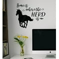 thumbnail image 6 of Home Where Herd Is Vinyl Decal Stickers Horse Wall Art Decor Farm Quotes 23x19-Inch Black, 6 of 6