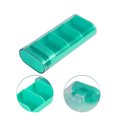 thumbnail image 3 of Unique Bargains 1 Pc 3 Grids Pill Case Durable for Travel Green, 3 of 6