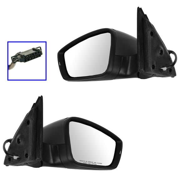 TRQ Mirror Power Heated Signal LH RH Pair for Volkswagen Jetta & Hybrid MRA09327 Fits select: 2011-2015 VOLKSWAGEN JETTA SE