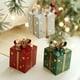 thumbnail image 1 of Adorno de la caja regalo Navidad Estrella de Hierro Luminosa | Decoración de mesa navideña con luces LED | Acento festivo interior exterior | 1 Pieza | 2,99x2,13x2,13 in | Rojo, Verde Blanco, 1 of 6
