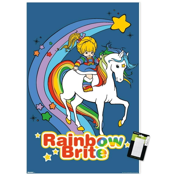 Rainbow Brite - Rainbow Bright & Starlite Wall Poster, 22.375" x 34"