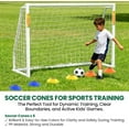 thumbnail image 6 of ABORON Soccer Goals for Backyard 8 x 6FT, Foldable Portable HPVC Frame Soccer Goal W/Net Youth Adult Football Training Games Outdoor, White, 6 of 7
