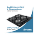 thumbnail image 2 of Parrilla A Gas 4 Quemadores Estufa Vidrio 7mm Empotrable Color Plateado, 2 of 5