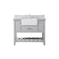 thumbnail image 3 of Elegant Decor Clement 42" MDF Single Bathroom Vanity with Backsplash - Gray, 3 of 8