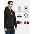 thumbnail image 3 of PTAHDUS Men's Heated Jacket Soft Shell with Hand Warmer, with 7.4V Battery Pack, 3 of 8