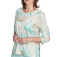 thumbnail image 4 of Alfred Dunner Womens Petite Stained Glass Crew Neck Top, 4 of 4
