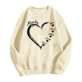 thumbnail image 5 of Penkiiy Personalized Nickname Mom Grandma Hearts with Kid Names Sweatshirt, Christmas Mom Grandma Shirt Gifts for Women Khaki, 5 of 5