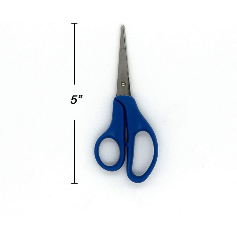 EZWORK Multipurpose Scissors, Comfort-Grip Handles Sharp Scissors for  Office Home School Craft Sewing Fabric Supplies (6, White)
