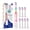Pink, variant on Seago Kids Electric Toothbrush, Rainbow LED Light,4 Brush Heads,for Kids 3+