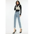 thumbnail image 5 of Kancan Raw Hem High Rise Straight Jeans, 5 of 7