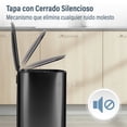 thumbnail image 3 of MAGMA LIFE Bote de Basura Smart Step 50L Rectangular de Pedal con Tapa,Cierre y Apertura Suave, Filtro Anti-olor, Acero Inoxidable Antihuellas, Cubo Interior Extraible (Negro), 3 of 8