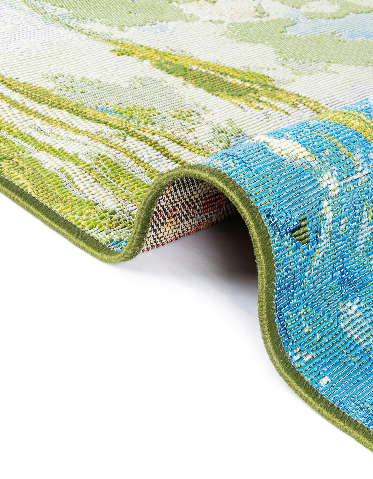 Unique Loom Outdoor Botanical Collection Area Rug - Verdant (8' x 10' Rectangle Multi/Green)