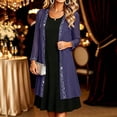 thumbnail image 6 of Edvintorg Womens Cardigan Lightweight Chiffon Long Cardigans Long Sleeve Open Front Casual Loose Cardigan Plus Size Women's Clothing Purple S-3XL, 6 of 7