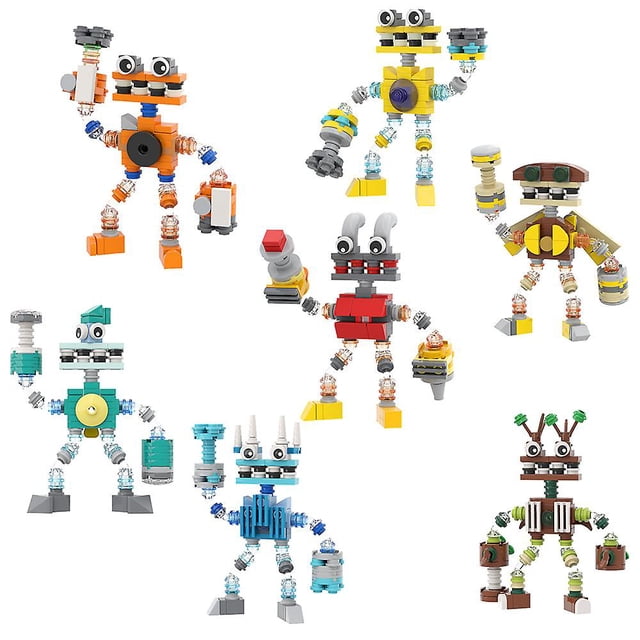 My Singing Monsters Wubbox 7-in-1 Supernatural Monsters Game Series Building Blocks Diy Robots Set For Kids Gift