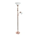 thumbnail image 1 of Elegant Designs 2 Light Mother Daughter Floor Lamp with White Marble Glass, 1 of 6