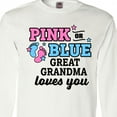 thumbnail image 4 of Inktastic Pink or Blue Great Grandma Loves You Long Sleeve T-Shirt, 4 of 5
