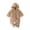 Coffee, variant on Gunia Toddler Boys Girls Hooded Pajamas Hooded Winter Romper Jumpsuit Flannel Snowsuit Bodysuit Onesie Clothes Set Coffee 0-3 Months