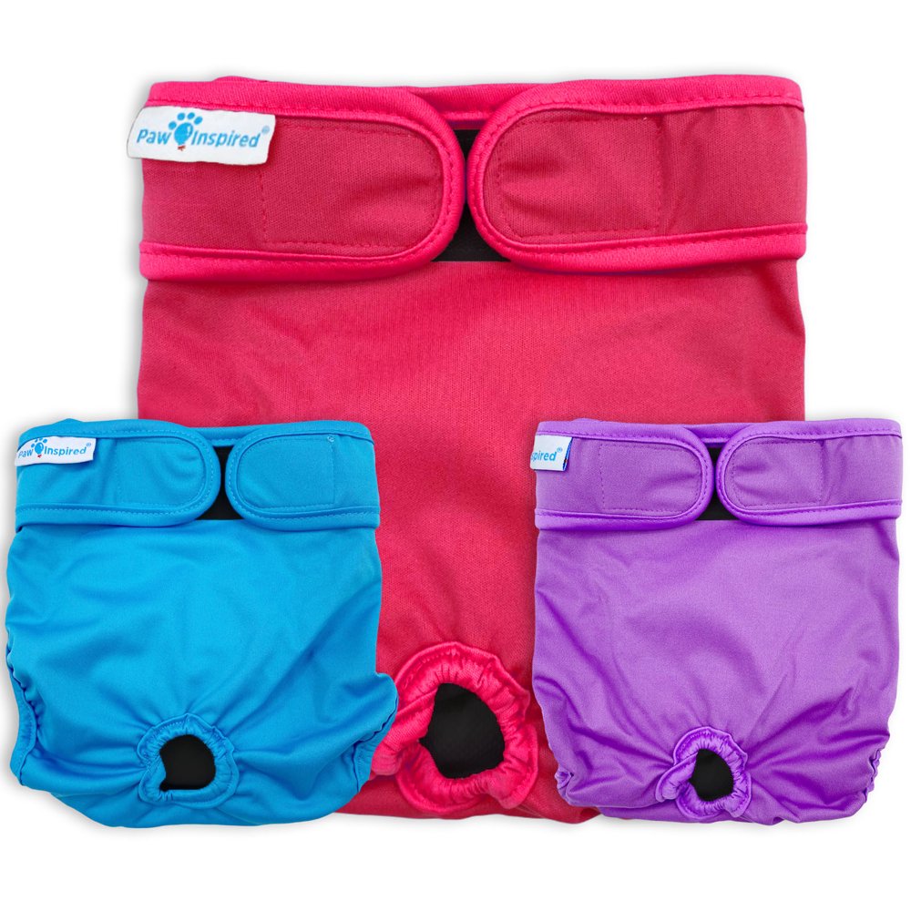 Paw Inspired Washable Reusable Dog Diapers FemalePuppy, Doggie, Cat