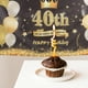thumbnail image 3 of EeaseMX Banner de cumpleaños número 40 para colgar en la pared, fondo de feliz cumpleaños, decoración, 3 of 8
