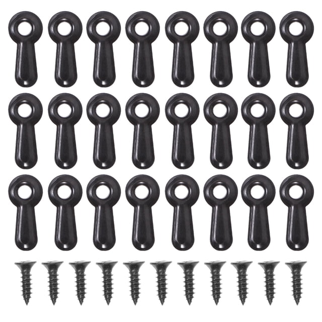 unbranded 100Ud Accesorios Para Enmarcar Fotos Con Clips Y Tornillos En Acero Negro Duradero