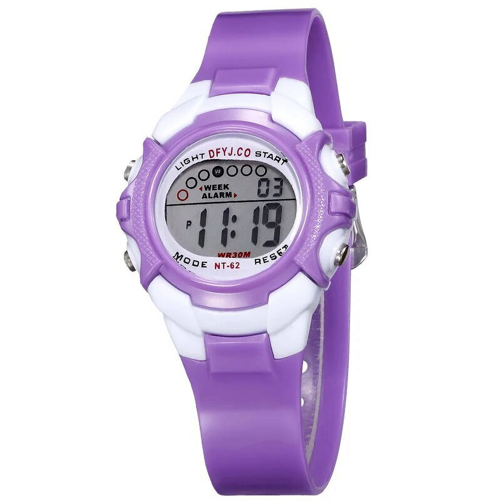 Digital Kids Watch 7-colors LED Waterproof Child Watch Sport
