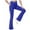 Blue, variant on Teen Girl Flared Yoga Pants Girls Athletic Leggings Kids High Waisted Activewear Dance Workout Running Yoga Pants Coffee,Size for 13-14 Years