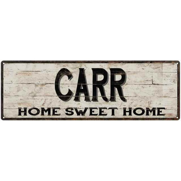 CARR Rustic Home Sweet Home Sign Gift 6x18 Metal Decor 106180084239