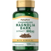 Magnolia Bark Extract 800mg | 120 Capsules for Men and Women | by Piping Rock
