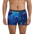 thumbnail image 1 of Balery Deep Sea Glowing Fishes Calzoncillos bóxer para hombre, ropa interior de algodón suave y transpirable con cinturilla de nailon-Small, 1 of 5