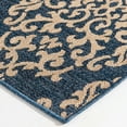 thumbnail image 4 of Trisha Yearwood Gather Temptation 5'3"x7'7" Damask Indoor Outdoor Area Rug, Blue, 4 of 5