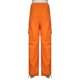 thumbnail image 2 of Naranja S Estilo callejero Bolsillo con cintura elástica Monos Estilo dulce y fresco Pantalones sueltos sueltos de calle Pantalones casuales versátiles y delgados Pantalones para trapear el piso, 2 of 8