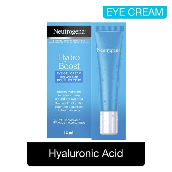 Neutrogena Hydro Boost Gel Eye Cream with Hyaluronic Acid, Under Eye Moisturizer, Unscented