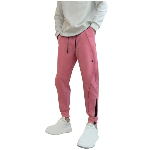 Zszcpp High Waisted Pants Men'S Pocket Sports Drawstring Leisure Embroidered Label Straight Vogue Lounge Trousers Casual Trouser
