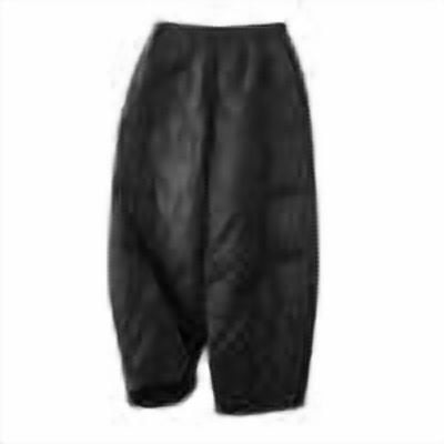 Women's Winter Warm Loose Down Pants Windproof Padded Quilted Puffer Pants Elastic High Waisted Ski Snow Trousers