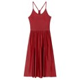 thumbnail image 5 of YiZYiF Womens Sleeveless Midi Golf Tennis Dress with Built in Shorts Adjustable Sports Athletic Dress Activewear Burgundy M, 5 of 7