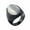 Black White, variant on Unisex Stainless Steel Vintage Classic Oval Cut White Created-Turquoise Gemstone Signet Ring Statement Wedding Band Comfort Fit Black Size 11