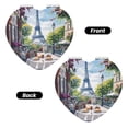 thumbnail image 2 of Easygdp Parisian Cafe With Eiffel Travel Makeup Mirror, 2X Magnifying Mirror 2-Sided Travel Essential Mirror, Magnetic Portable Mirror-Heart Shape, 2 of 9