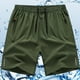 thumbnail image 2 of Pantalones cortos de color liso con bolsillo con cremallera para hombre, poliéster transpirable, deportivos informales, ropa de verano, M-XXXXXXXXL, 2 of 3