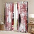 thumbnail image 2 of Homewish Abstract Ombre Adult Black Out Curtains, White Red Artwork Curtains Pack of 2 (42x63 Each), Minimalism Mid Century Bedroom Curtains, Curtains and Drapes Bedroom Decor, 2 of 6