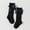Black, variant on Kids Girl Knee High Socks with Satin Bow - Soft Cotton Kids Kids Dress Socks, Black (1 Pair),Size M