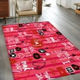 thumbnail image 3 of Valentine's Day Washable Area Rug 3 x 5 ft Watercolor Red Stripes Love Envelope, Soft Non Slip Rugs Stain Repellent Indoor Felt Carpet for Living Dining Room Bedroom Home Office, 3 of 9