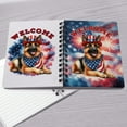 thumbnail image 4 of German Shepherd Patriotic Welcome for 4Th of July Independence Day Spiral Bound Journal Alsatian Dog Lover Gifts 5x7in Spiral Notebook - 00010, 4 of 5