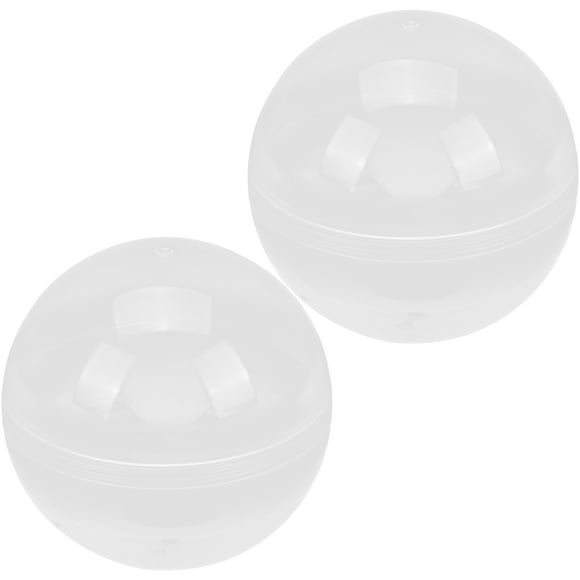2 piezas de plástico decoración de bola abierta